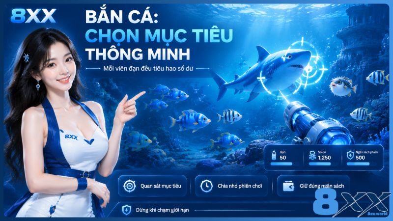 8XX minh họa bắn cá: chọn mục tiêu thông minh