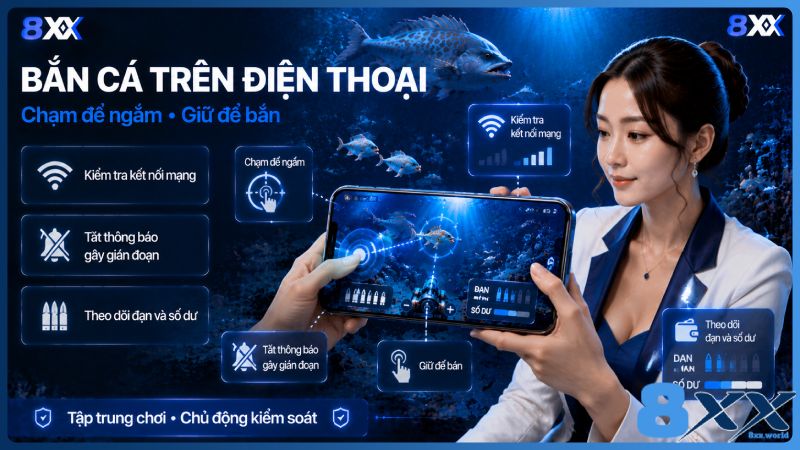 8XX minh họa bắn cá trên điện thoại