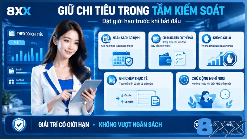8XX minh họa giữ chi tiêu trong tầm kiểm soát