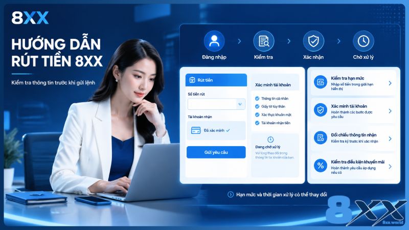8XX minh họa hướng dẫn rút tiền 8XX
