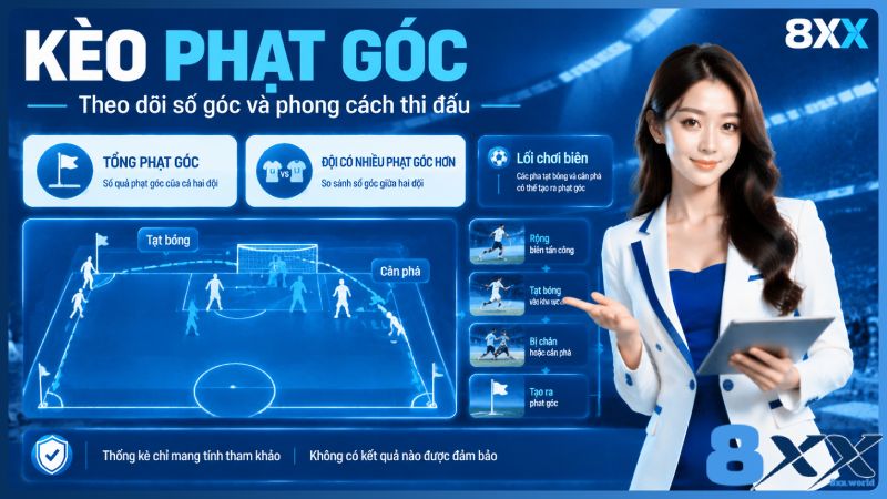 8XX minh họa kèo phạt góc