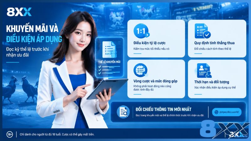 8XX minh họa khuyến mãi và điều kiện áp dụng