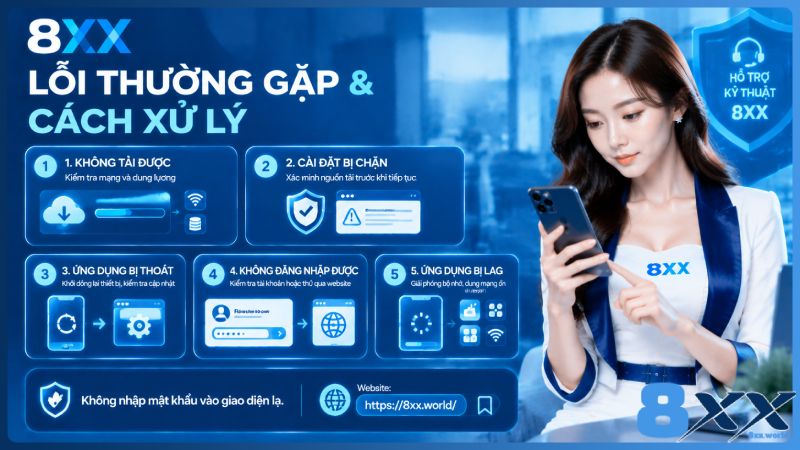 8XX minh họa lỗi thường gặp và cách xử lý