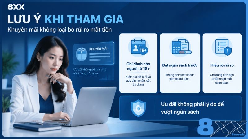 8XX minh họa lưu ý khi tham gia khuyến mãi