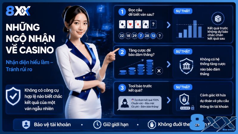 8XX minh họa những ngộ nhận về casino